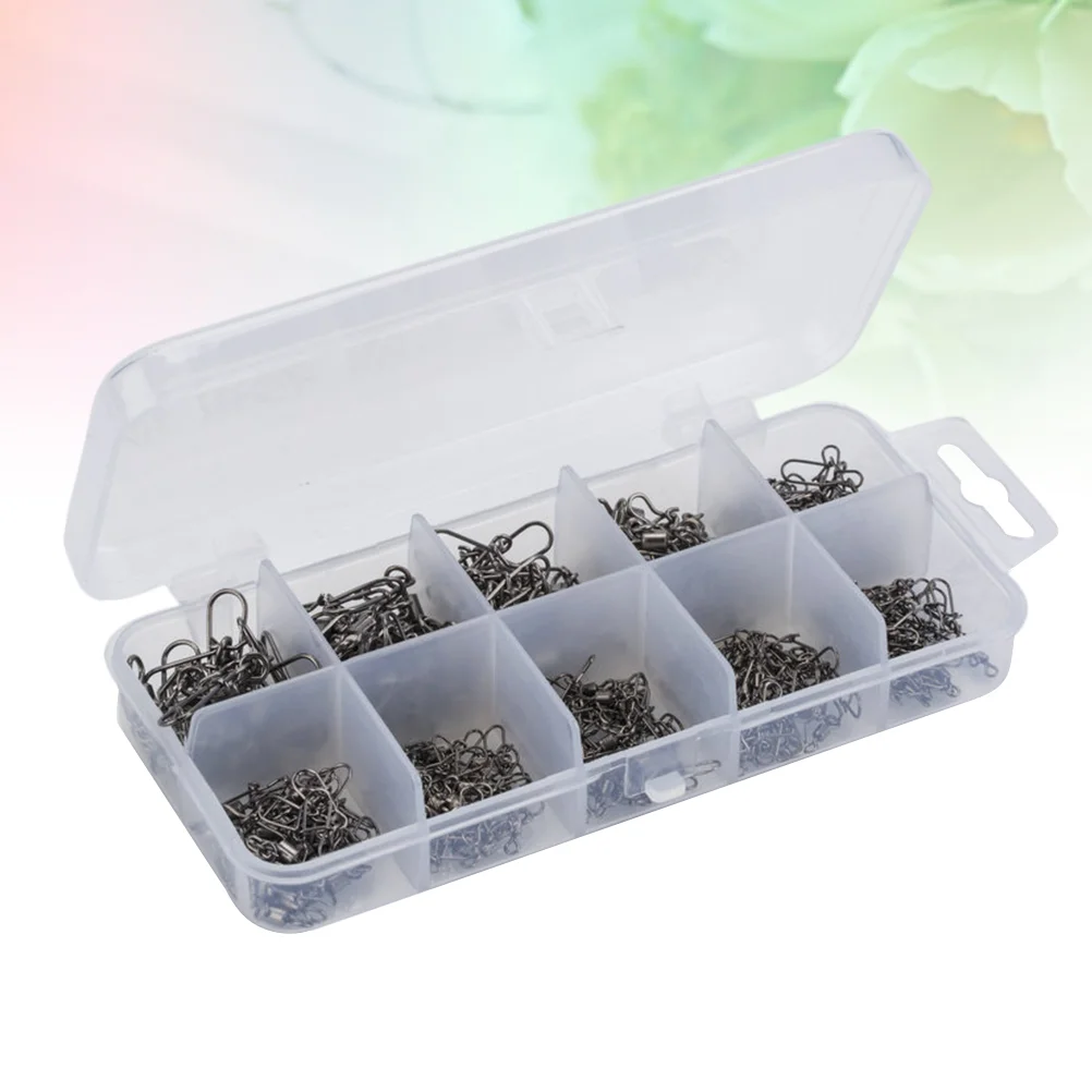 100 Pcs Bearing Tackle Set Ten Grids Connectors Fishing Rolling Swivel Connectors Fishing Connector Snap Pin
100 Pcs Bearing Tackle Set Ten Grids Connectors Fishing Rolling Swivel Connectors Fishing Connector Snap Pin