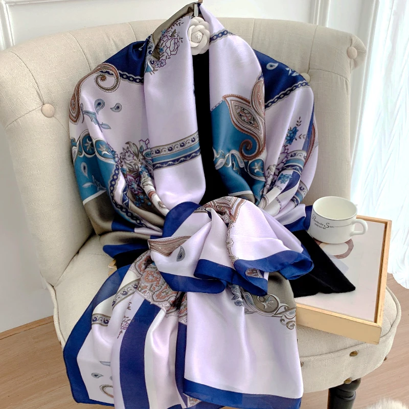 2022 Women Silk Winter Scarf Luxury Design Print Lady Beach Shawl Scarves Fashion Smooth Foulard Female Hijab
2022 Women Silk Winter Scarf Luxury Design Print Lady Beach Shawl Scarves Fashion Smooth Foulard Female Hijab