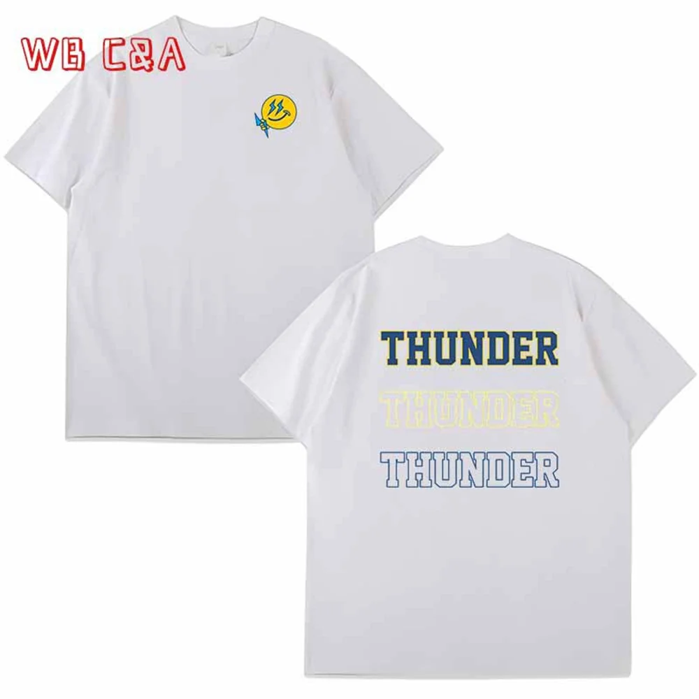 Футболка Kpop ATEEZ, новые альбомы, принт THUNDERT World Tour, летняя повседневная футболка с коротким рукавом и воротником
Футболка Kpop ATEEZ, новые альбомы, принт THUNDERT World Tour, летняя повседневная футболка с коротким рукавом и воротником