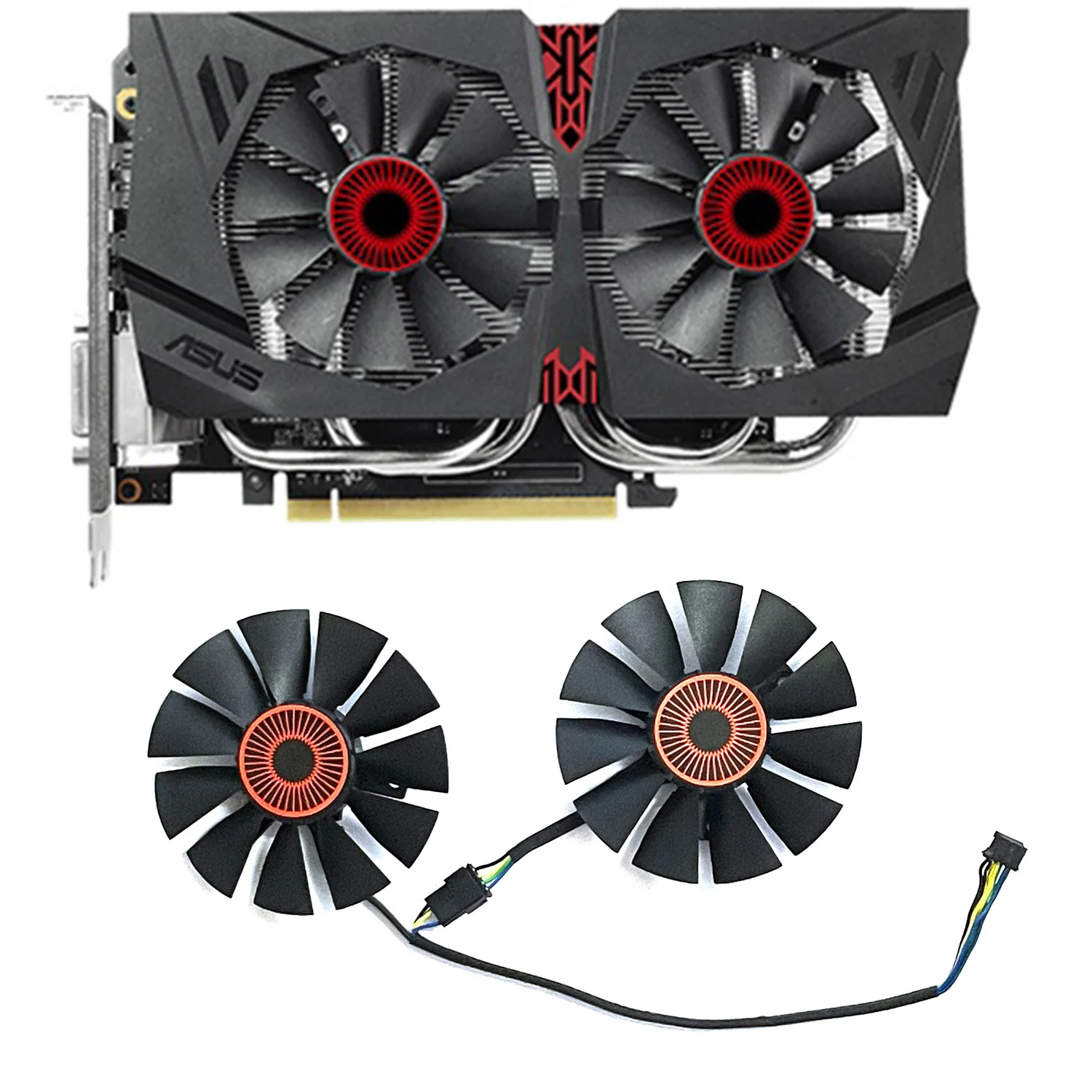 Кулер для графического процессора FD7010H12S T128010SH, охладитель для видеокарты Asus, 2 шт., 75 мм, 4 контакта, GTX750Ti, RX560
Кулер для графического процессора FD7010H12S T128010SH, охладитель для видеокарты Asus, 2 шт., 75 мм, 4 контакта, GTX750Ti, RX560