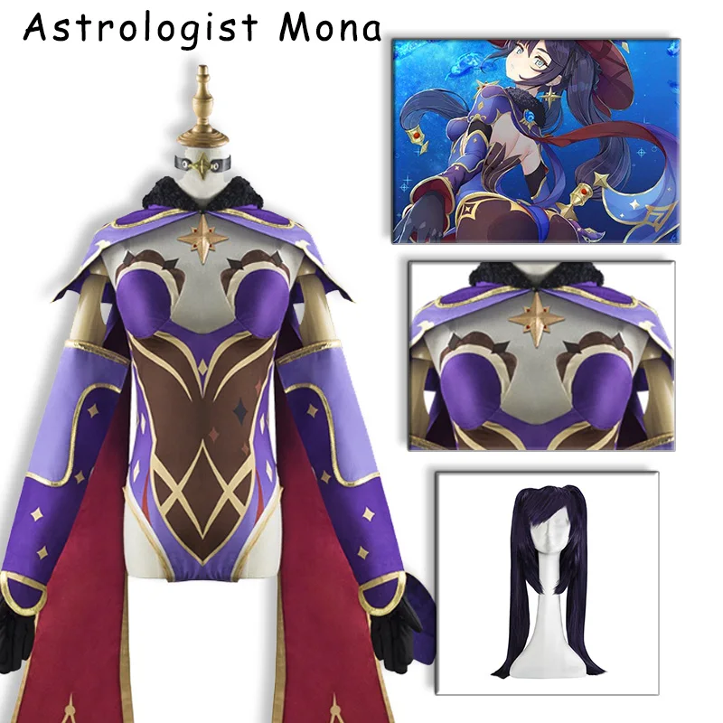 Genshin Impact Astrologist Mona Cosplay Anime Halloween Costumes for Women Sets GAME Wig Character Roleplaying 2022 New
Genshin Impact Astrologist Mona Cosplay Anime Halloween Costumes for Women Sets GAME Wig Character Roleplaying 2022 New