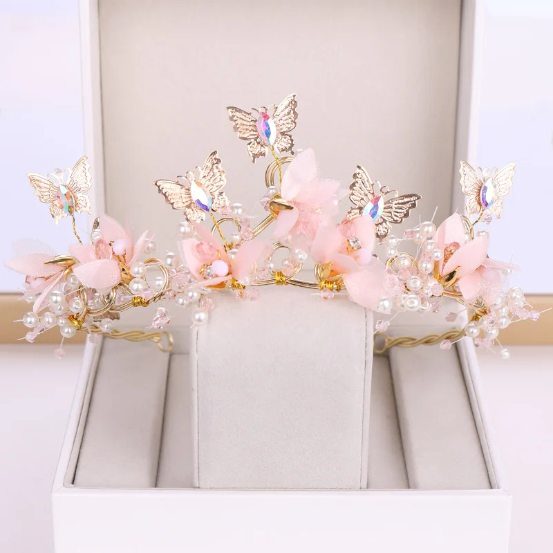 Bridal Crown Baroque Pearl Rhinestone Crown And Tiara Butterfly Hairband Wedding Hair Accessories Princess Crown Bride Tiaras 
Bridal Crown Baroque Pearl Rhinestone Crown And Tiara Butterfly Hairband Wedding Hair Accessories Princess Crown Bride Tiaras