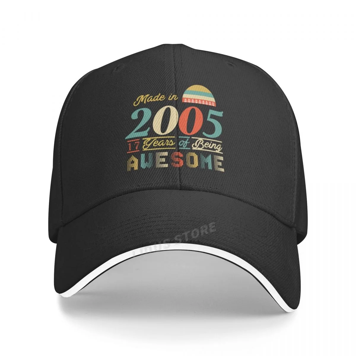 Fashion hats Made In 2005 17 Years Of Being Awesome 17th Birthday Gift Printing baseball cap Summer Caps New Youth sun hat
Fashion hats Made In 2005 17 Years Of Being Awesome 17th Birthday Gift Printing baseball cap Summer Caps New Youth sun hat