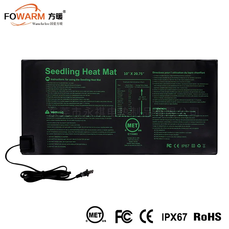 Large plant heating mat 10X20.75 inch seedling heating mat seed germination and growth vegetable seeds sowing
Large plant heating mat 10X20.75 inch seedling heating mat seed germination and growth vegetable seeds sowing
