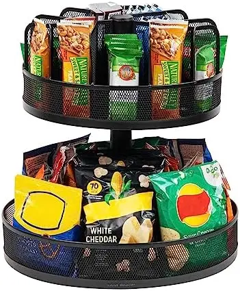 SNACKMESH Lazy Susan 2-Ярусный гранитный органайзер для бара и закусок, высота 13,75x14,25, металлическая сетка
SNACKMESH Lazy Susan 2-Ярусный гранитный органайзер для бара и закусок, высота 13,75x14,25, металлическая сетка