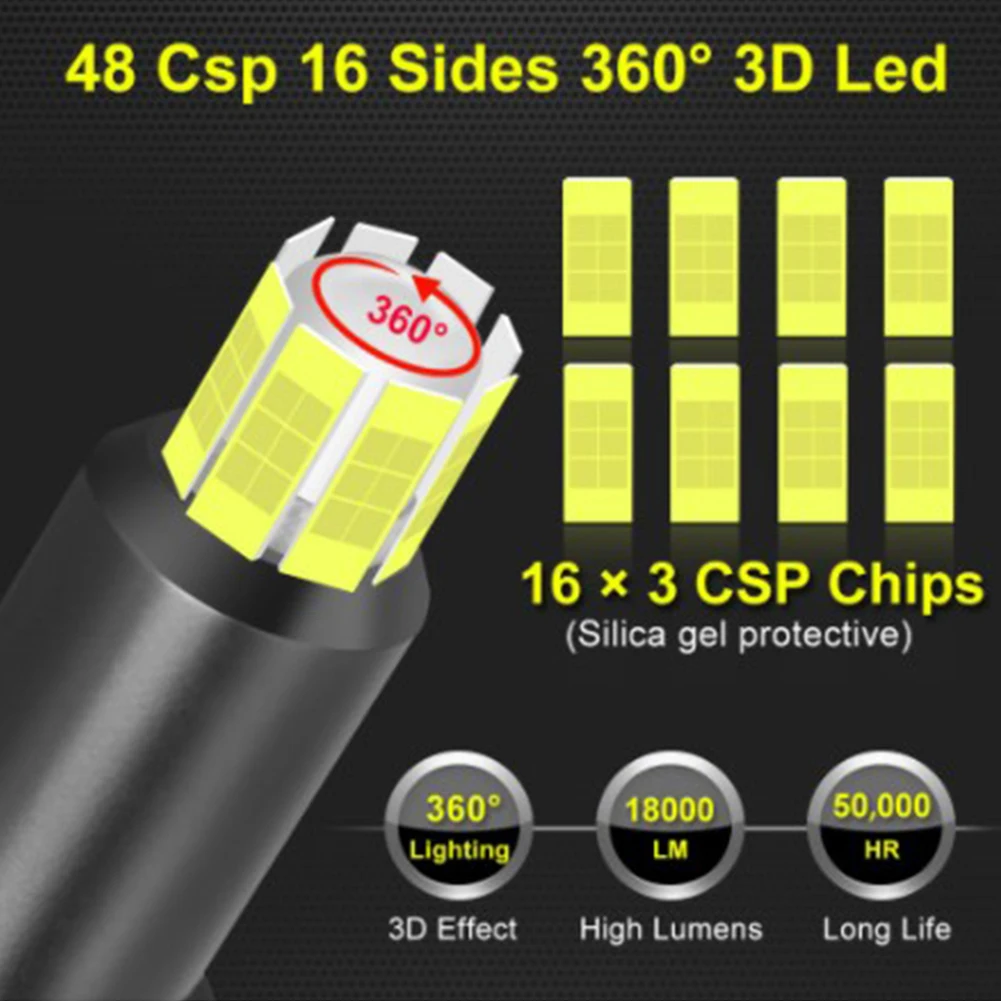 H11 Car LED Headlight 360-Degree Light-Emitting Car Bulb Modification 72 CSP-LED Chips Auto Fog Light 6000K
H11 Car LED Headlight 360-Degree Light-Emitting Car Bulb Modification 72 CSP-LED Chips Auto Fog Light 6000K