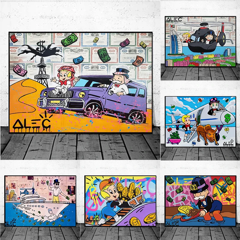 Graffiti Poster Art Monopoly Rich Street Mural Poster Family Office Room Bedroom Wall Decoration Canvas Art Paintings (no Frame)
Graffiti Poster Art Monopoly Rich Street Mural Poster Family Office Room Bedroom Wall Decoration Canvas Art Paintings (no Frame)
