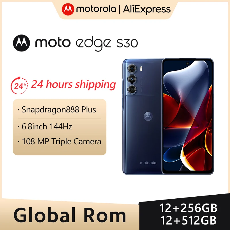 Смартфон Motorola MOTO Edge S30, телефон с глобальной прошивкой, дисплей 888 дюйма FHD + 6,8 Гц, камера 144 МП, 5000 мАч
Смартфон Motorola MOTO Edge S30, телефон с глобальной прошивкой, дисплей 888 дюйма FHD + 6,8 Гц, камера 144 МП, 5000 мАч