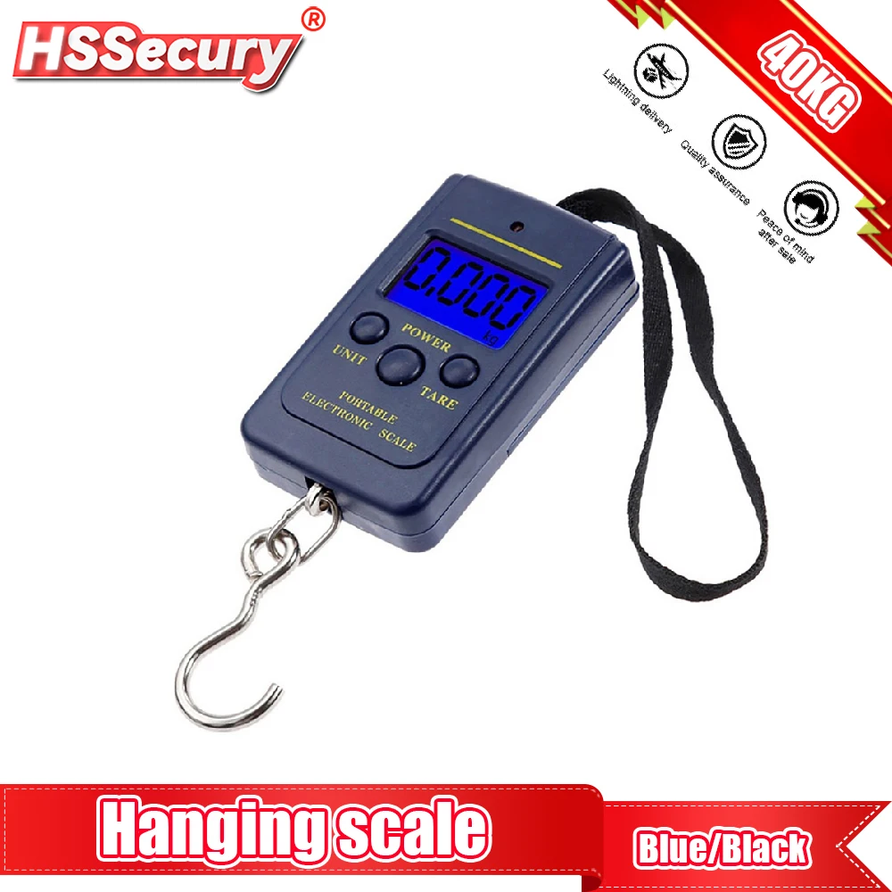 

40kg/10g Kitchen Scales Mini Digital Scale for Fishing Luggage Travel Weight Hanging Scale Electronic Handy Pocket Weight Tool