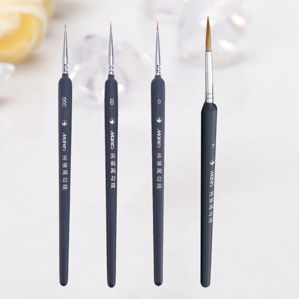 4Pcs Wolf Hair Tip Brushes Professional Detail Brush Fine Detailing Pointed Tip Pointed Tip Paintbrushesbrushesing Drawing
4Pcs Wolf Hair Tip Brushes Professional Detail Brush Fine Detailing Pointed Tip Pointed Tip Paintbrushesbrushesing Drawing