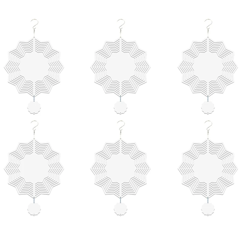 6Piece Sublimation Wind Spinner Blanks 3D Wind Spinners Hanging Wind Spinners For Outdoor Garden Decoration F-8 Inch Star Lace
6Piece Sublimation Wind Spinner Blanks 3D Wind Spinners Hanging Wind Spinners For Outdoor Garden Decoration F-8 Inch Star Lace