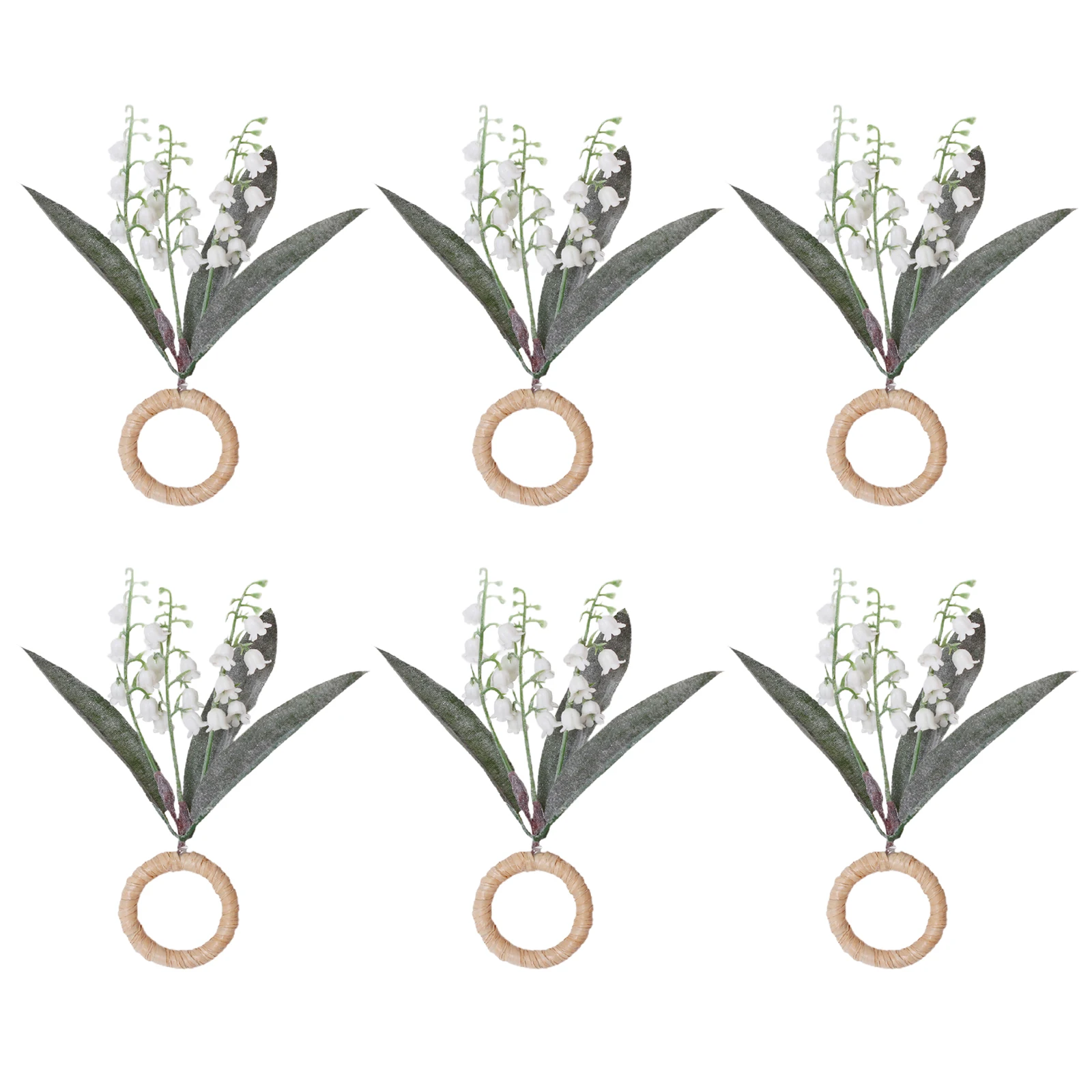 6pcs convallaria Napkin Ring Flower Napkin Ring DIY Handmade Table Decoration Ornaments Napkin Ring Flower Party Decoration
6pcs convallaria Napkin Ring Flower Napkin Ring DIY Handmade Table Decoration Ornaments Napkin Ring Flower Party Decoration