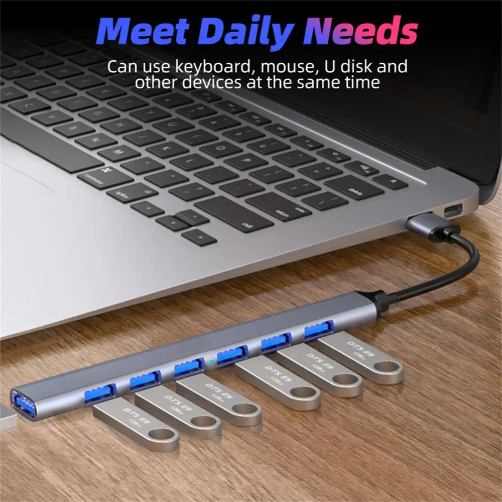 Independent 7-port Computer Hub Multifunctional Multi Interface Laptop Converter Pvc Usb 3.0 Extender Computer Accessories 5gb
Independent 7-port Computer Hub Multifunctional Multi Interface Laptop Converter Pvc Usb 3.0 Extender Computer Accessories 5gb
