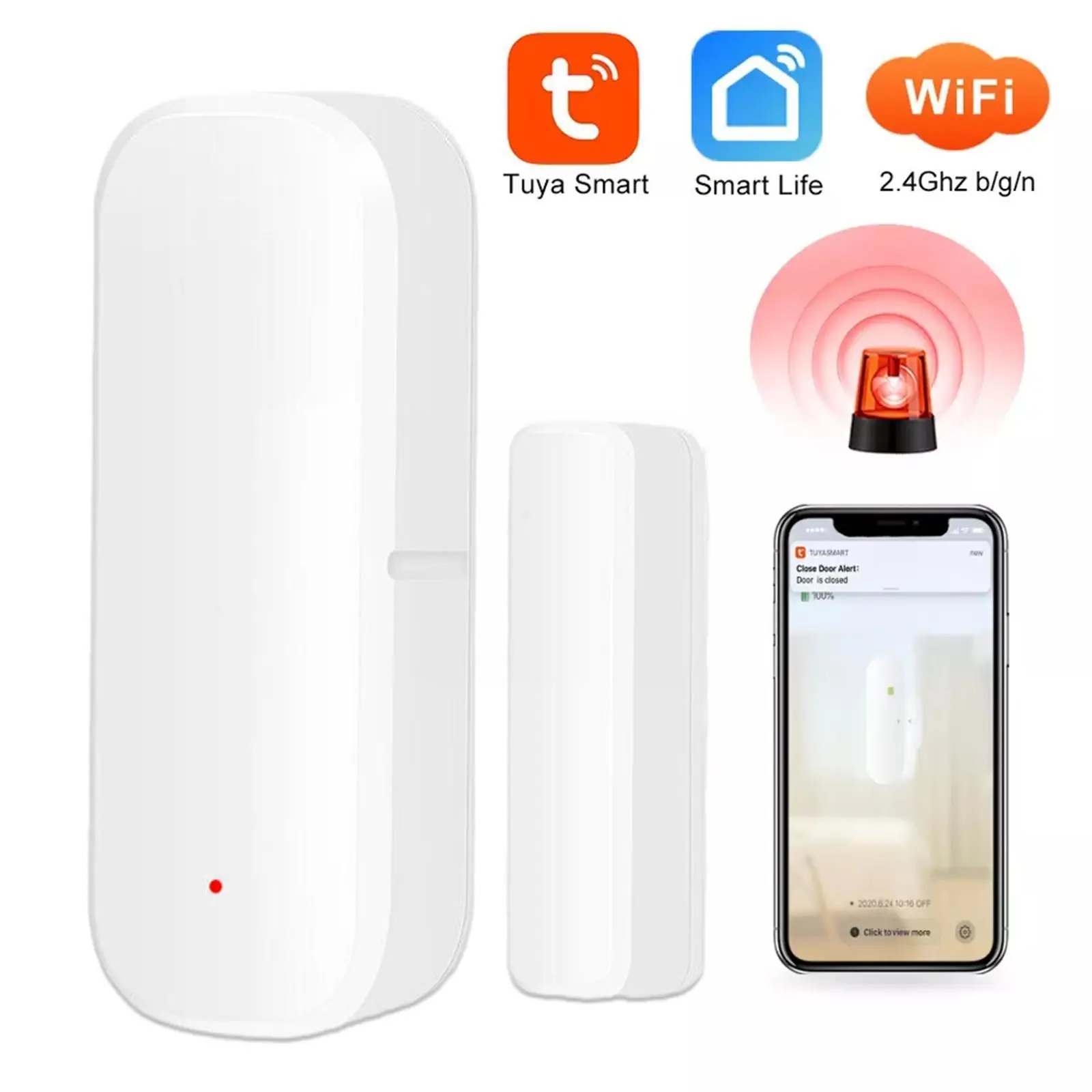 New Wifi Door Sensor Window Sensor Alarm Sensor Magnetic With Independent Alexa Home Work S0q3
New Wifi Door Sensor Window Sensor Alarm Sensor Magnetic With Independent Alexa Home Work S0q3