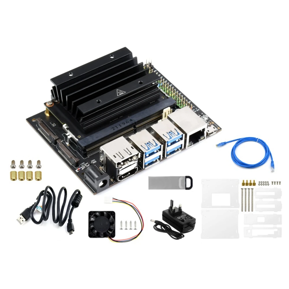 Для Jetson Nano 4 Гб комплект расширения разработчика искусственный интеллект макетная плата + 32 ГБ U-диск + акриловая стандартная вилка
Для Jetson Nano 4 Гб комплект расширения разработчика искусственный интеллект макетная плата + 32 ГБ U-диск + акриловая стандартная вилка