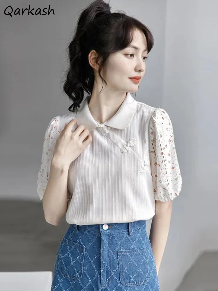 Puff Sleeve Blouses Women Floral Design Retro Elegant Fashion Tender Chinese Style Ulzzang Kawaii Loose Girlish Casual Блузки BF
Puff Sleeve Blouses Women Floral Design Retro Elegant Fashion Tender Chinese Style Ulzzang Kawaii Loose Girlish Casual Блузки BF