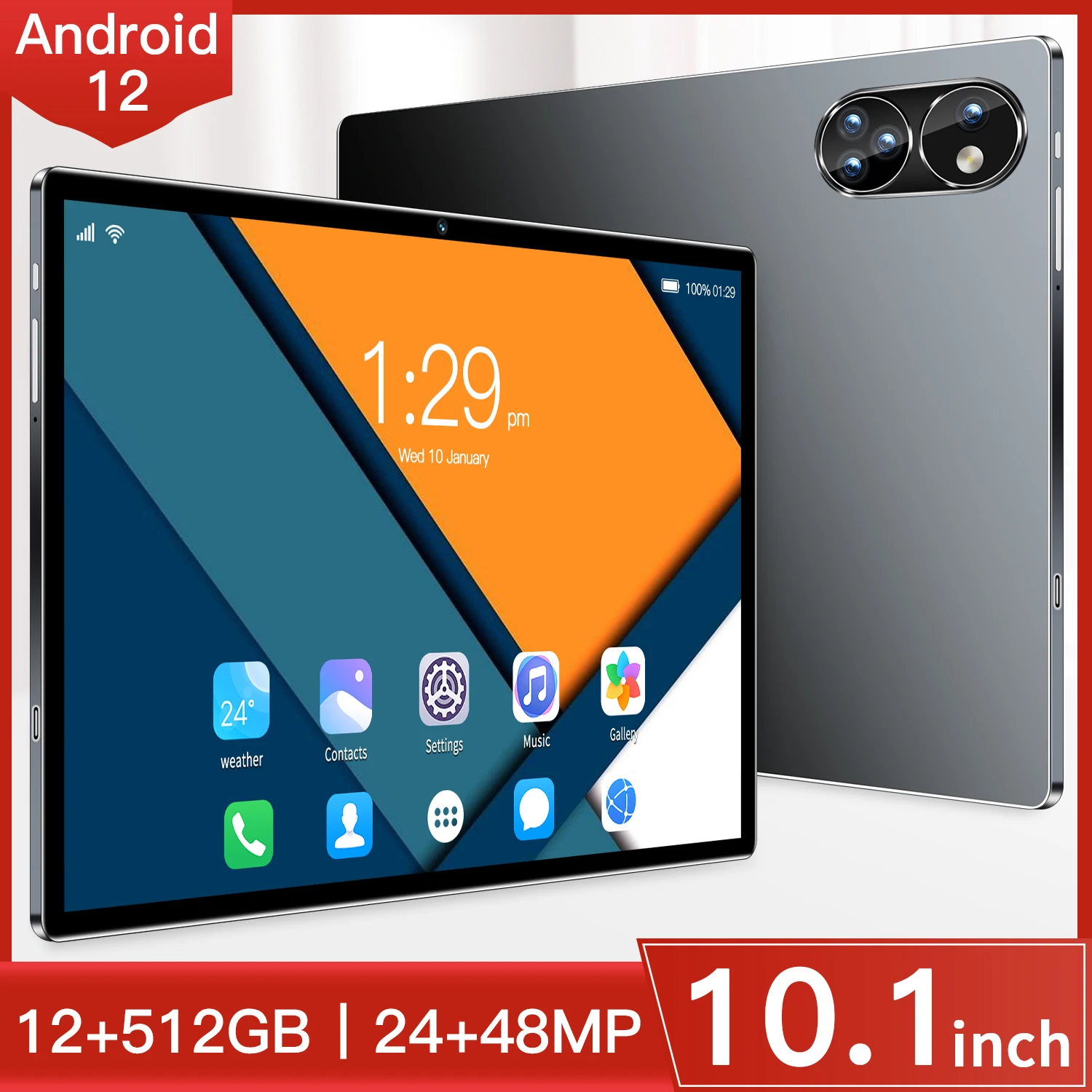 Новинка 10,1 дюймовый Android 12 планшетный ПК 12 Гб UFS RAM 512 ГБ ROM планшеты 1200*800 4G LTE phonecall MTK P90 2K IPS
Новинка 10,1 дюймовый Android 12 планшетный ПК 12 Гб UFS RAM 512 ГБ ROM планшеты 1200*800 4G LTE phonecall MTK P90 2K IPS