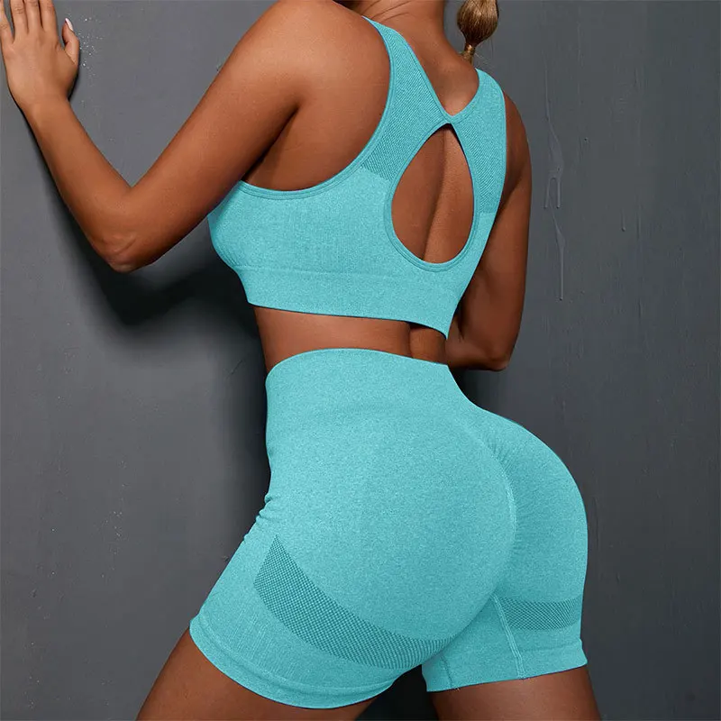 2023 Gym Set Women Sexy Cutout Sport Bra Booty Short Suit Fitness Leggings Crop Top Yoga Set Sportwear Workout Summer Clothes
2023 Gym Set Women Sexy Cutout Sport Bra Booty Short Suit Fitness Leggings Crop Top Yoga Set Sportwear Workout Summer Clothes