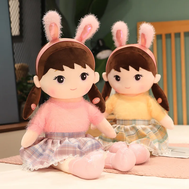 55/100cm Beautiful Happy Girl Doll Stuffed Simulation Rabbit ears Lovely Toy Plush Animal Pillow Children Kids Birthday Gift
55/100cm Beautiful Happy Girl Doll Stuffed Simulation Rabbit ears Lovely Toy Plush Animal Pillow Children Kids Birthday Gift