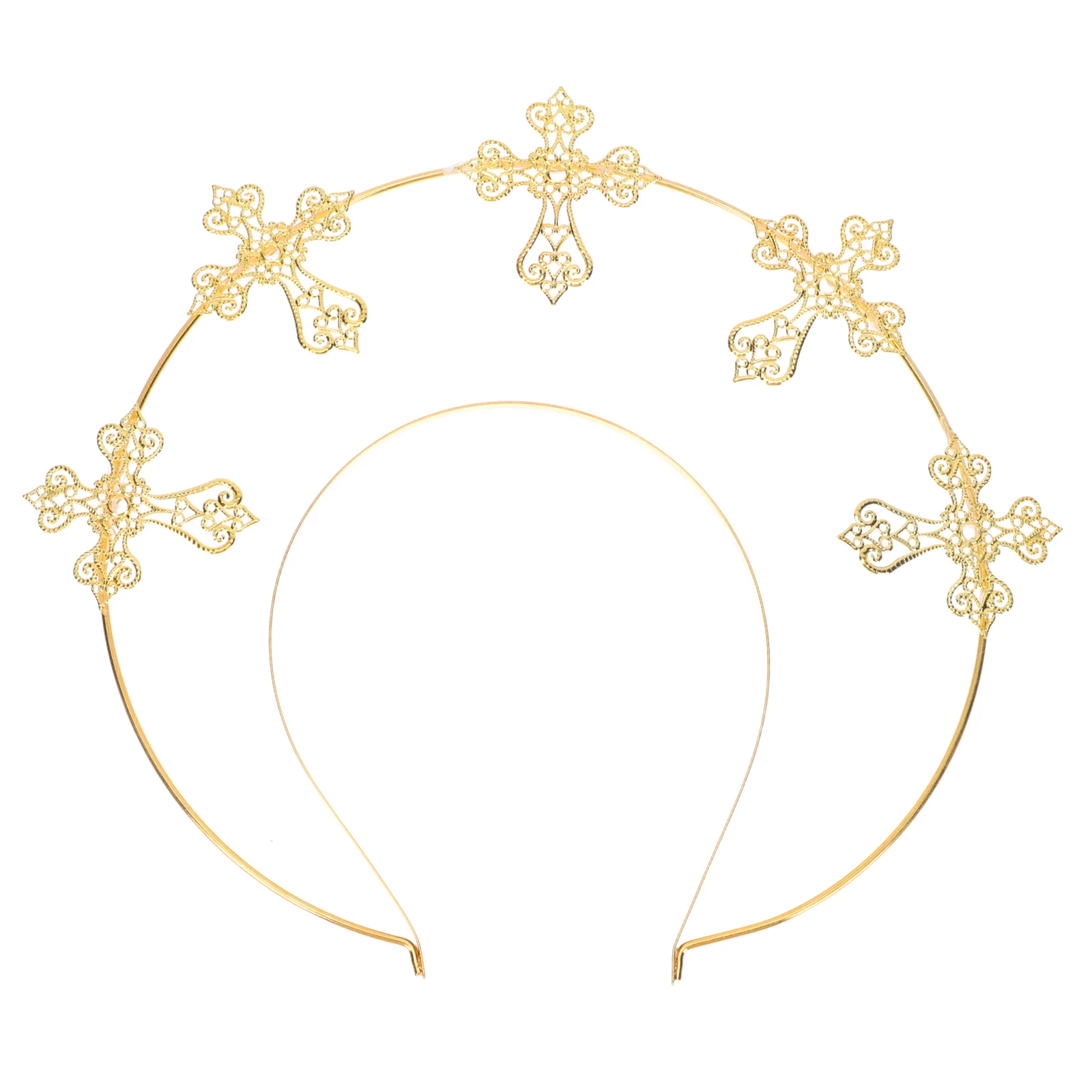Gold Crowns Women Our Lady's Halo Headband Wedding Hair Accessories Female Elegant Decor
Gold Crowns Women Our Lady's Halo Headband Wedding Hair Accessories Female Elegant Decor