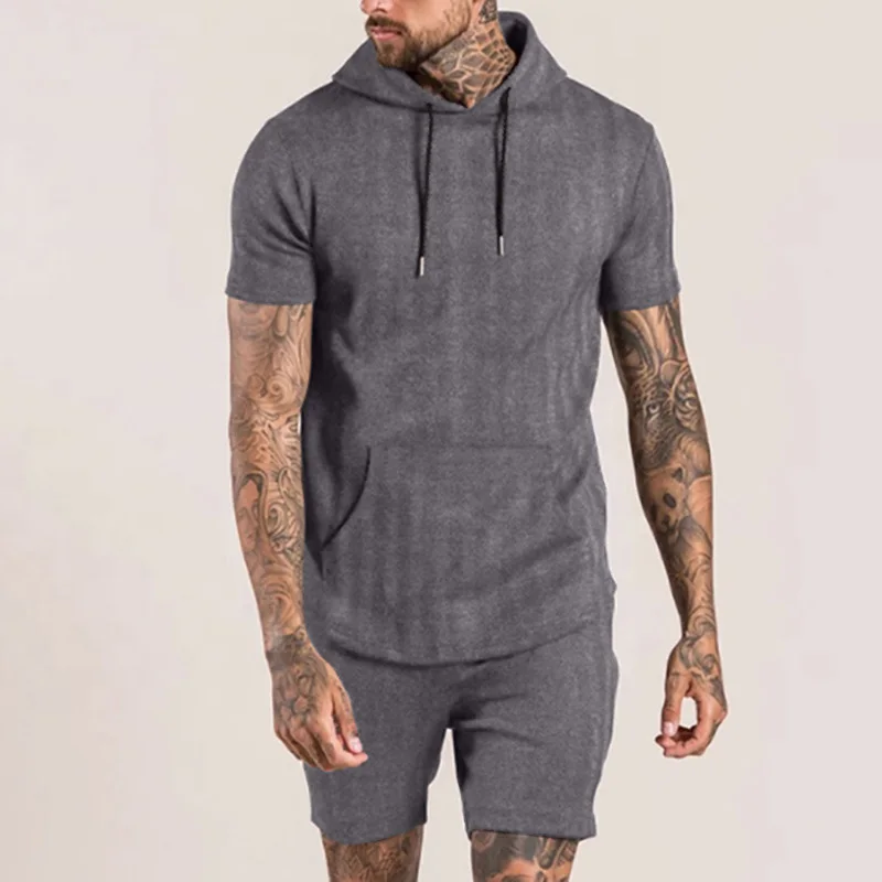 2022 summer European and American shorts sports and leisure short-sleeved sweater suit men champion clothing
2022 summer European and American shorts sports and leisure short-sleeved sweater suit men champion clothing