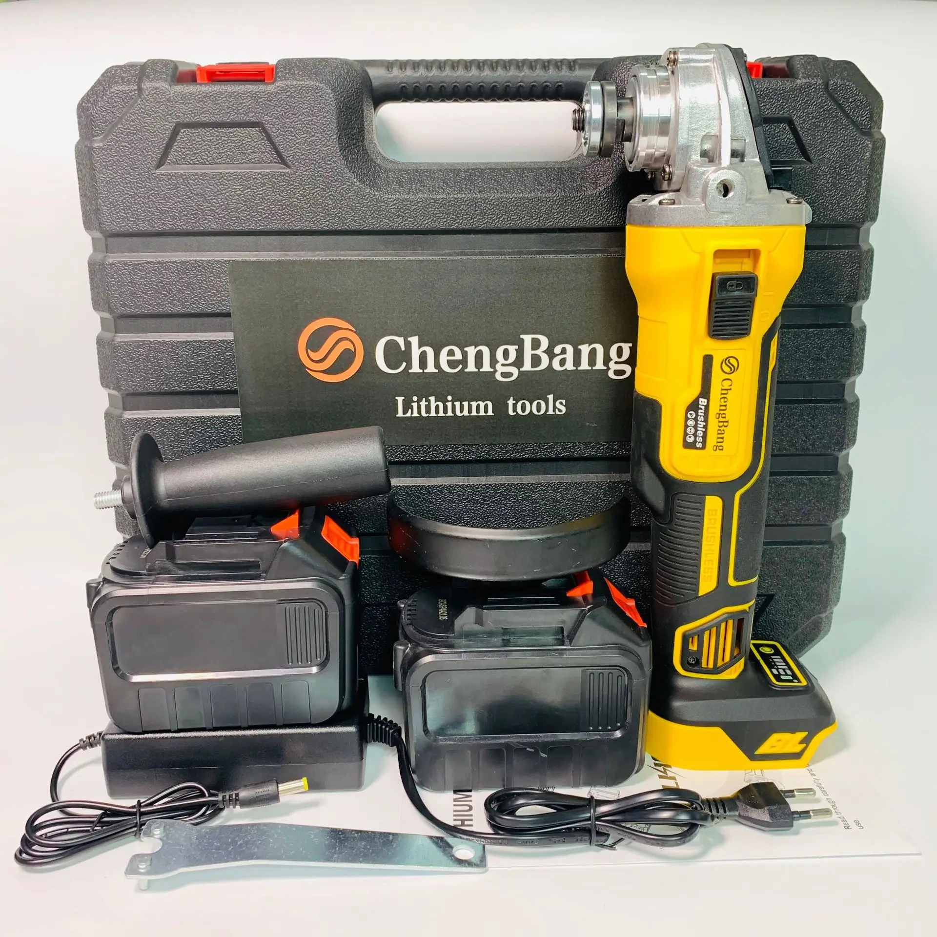 Lithium electric brushless Angle electromechanical dynamic Angle grinding machine 100mm yellow Angle grinder
Lithium electric brushless Angle electromechanical dynamic Angle grinding machine 100mm yellow Angle grinder
