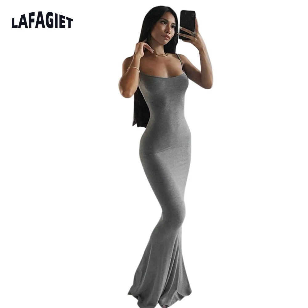 Women Sling Evening Long Dress High Quality Cotton Bodycon Ladies Dress Summer Party Dress Slim Fit Skinny Solid Female Dress
Women Sling Evening Long Dress High Quality Cotton Bodycon Ladies Dress Summer Party Dress Slim Fit Skinny Solid Female Dress