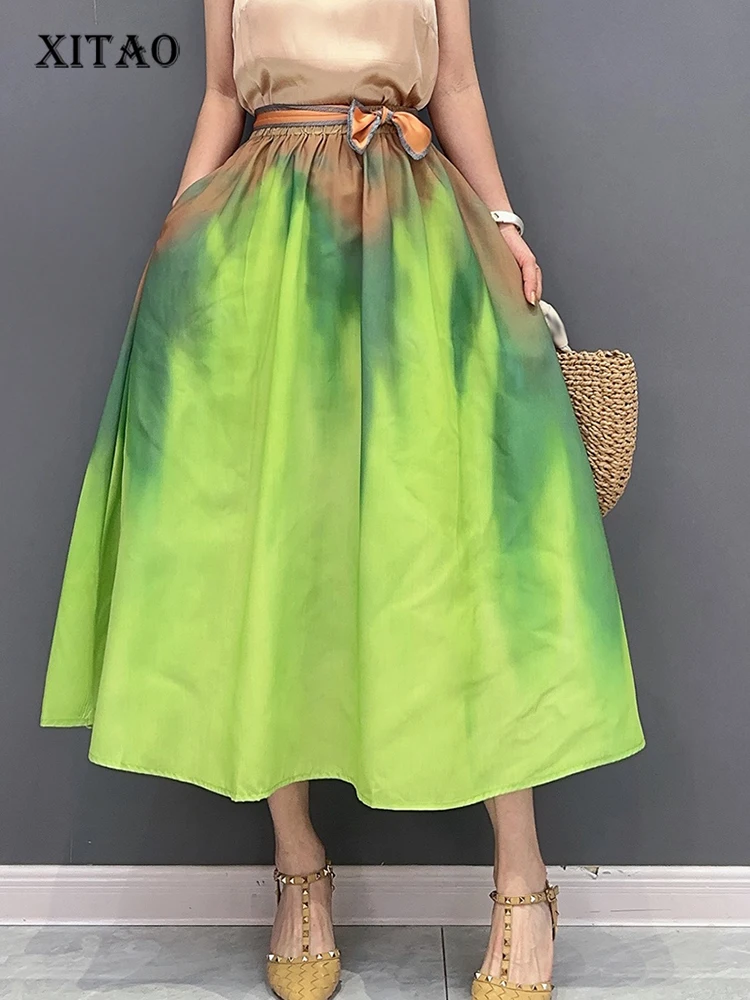 XITAO Temperament Loose Casual A-line Skirt All-match Fashion Women Summer New Elastic Waist Pleated Goddess Fan Skirt DMJ1923
XITAO Temperament Loose Casual A-line Skirt All-match Fashion Women Summer New Elastic Waist Pleated Goddess Fan Skirt DMJ1923
