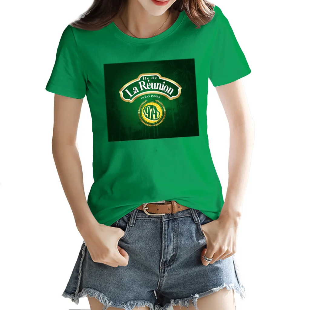 974 Reunion Island Women's T-shirt Cute The Irish green Nerdy Tops Tees European Size
974 Reunion Island Women's T-shirt Cute The Irish green Nerdy Tops Tees European Size