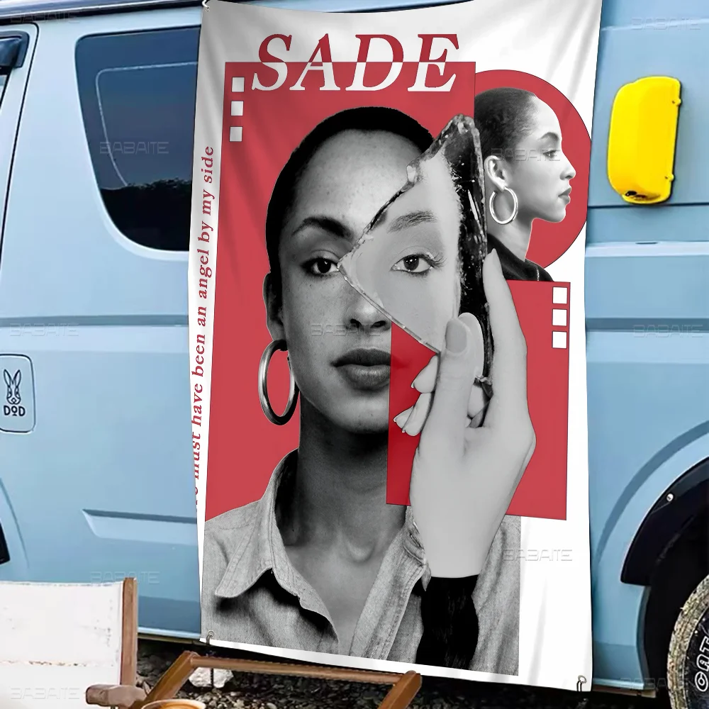 Группа S-Sade Adu Singer Маленький размер Черлидинг Баннер Ручной вытянутый флаг Флаги