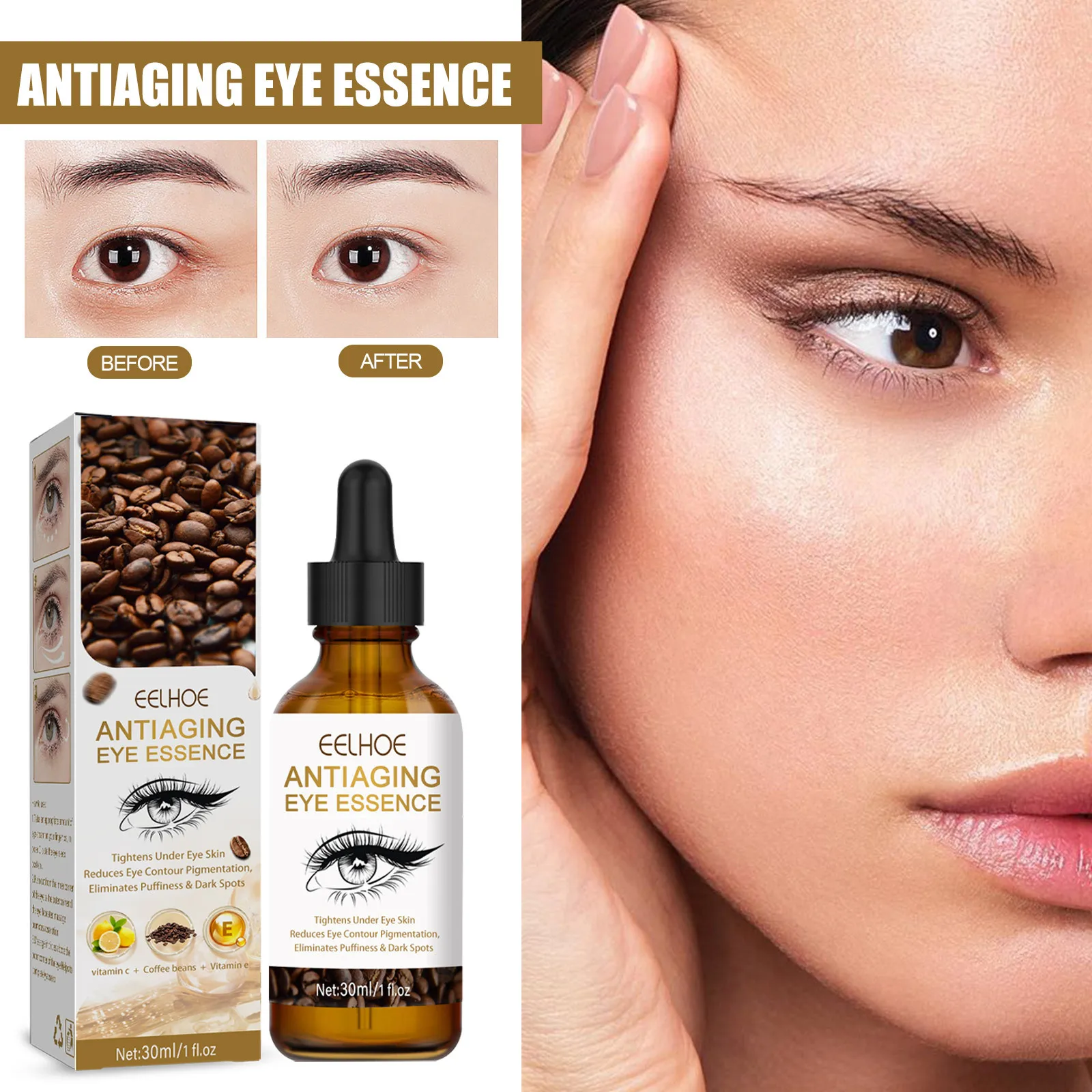 Anti Aging Eye Essence Eye Care Essence Oil Weakens Wrinkle Eye Bags
Anti Aging Eye Essence Eye Care Essence Oil Weakens Wrinkle Eye Bags