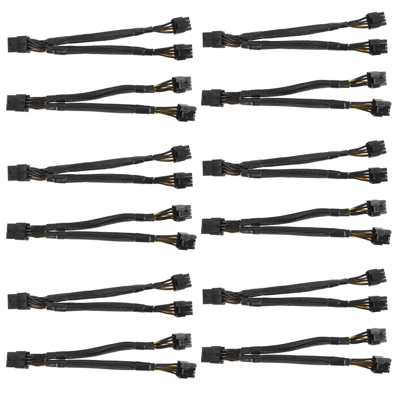12PCS GPU Pcie 8 Pin Female To Dual 2X 8 Pin(6+2)Male PCI Express Power Adapter Braided Y-Splitter Extension Cable,20Cm
12PCS GPU Pcie 8 Pin Female To Dual 2X 8 Pin(6+2)Male PCI Express Power Adapter Braided Y-Splitter Extension Cable,20Cm