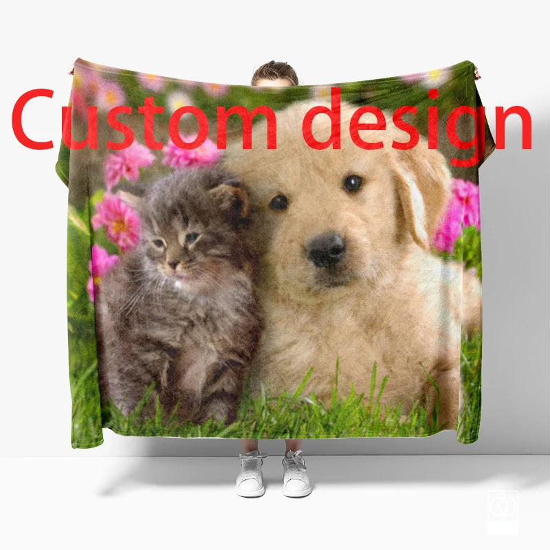 Custom Blanket 3D Printed Cat and Dog Photos Colorful Flower Throw Blanket Bedding Sofa Cover Bedspread 200*230 In The Bedroom
Custom Blanket 3D Printed Cat and Dog Photos Colorful Flower Throw Blanket Bedding Sofa Cover Bedspread 200*230 In The Bedroom