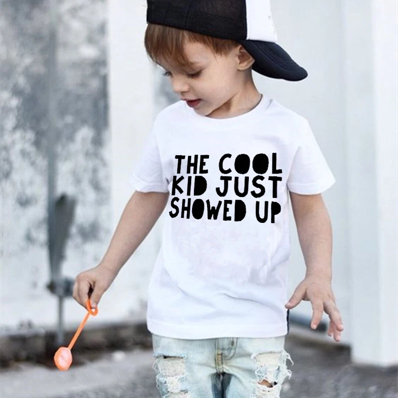The Cool Kid Just Showed Up Funny Children T-Shirt Boys Girls T Shirt Kids Summer Short Sleeve Tshirt Baby Toddler Tops Clothes
The Cool Kid Just Showed Up Funny Children T-Shirt Boys Girls T Shirt Kids Summer Short Sleeve Tshirt Baby Toddler Tops Clothes
