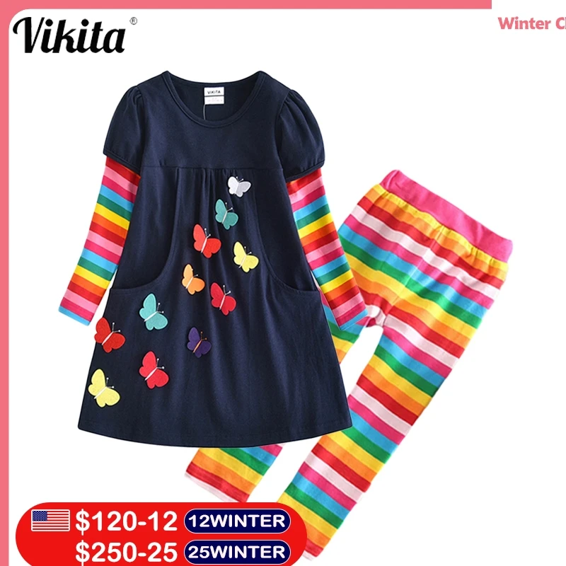 VIKITA/осенне-весеннее хлопковое платье с длинными рукавами для девочек и обтягивающие эластичные леггинсы, штаны, комплекты одежды детский к...
VIKITA/осенне-весеннее хлопковое платье с длинными рукавами для девочек и обтягивающие эластичные леггинсы, штаны, комплекты одежды детский к...