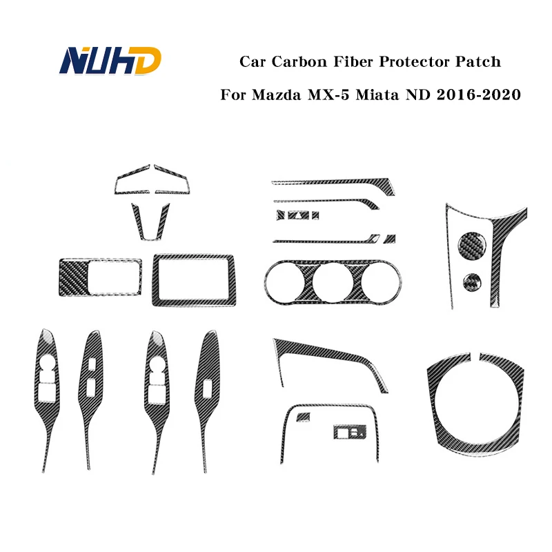 Car Carbon Fiber Protector Patch For Mazda MX-5 Miata ND 2016-2020 Full Set of Parts Interior Decorative Stickers Accessories
Car Carbon Fiber Protector Patch For Mazda MX-5 Miata ND 2016-2020 Full Set of Parts Interior Decorative Stickers Accessories