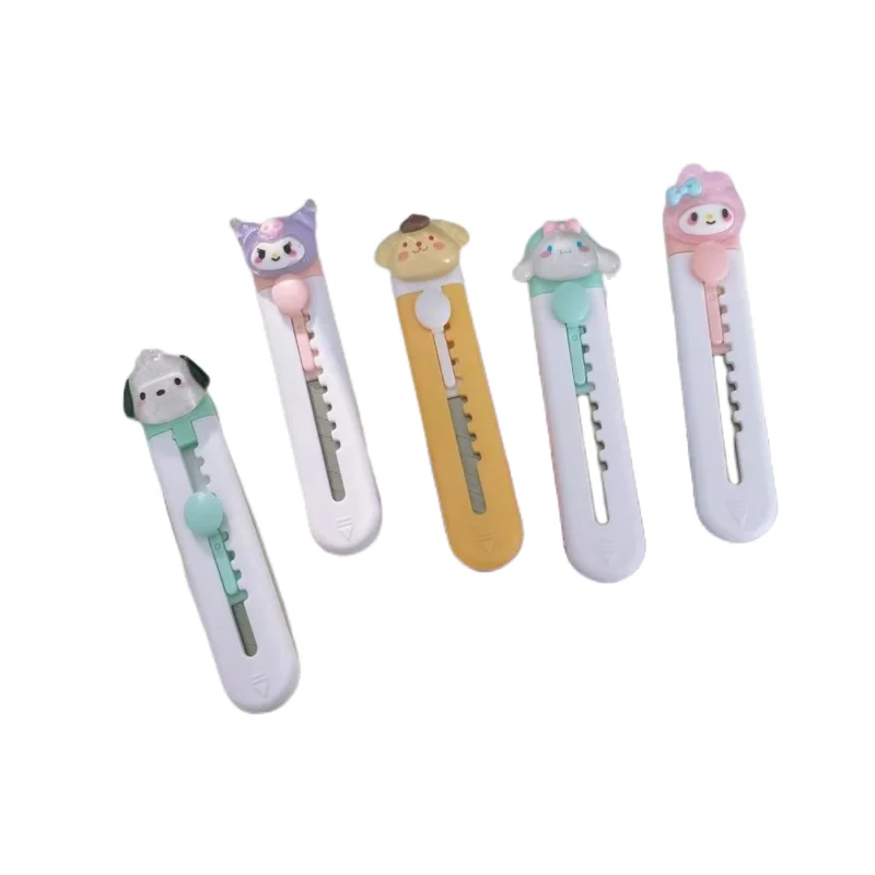 Sanrio Art Knife Kuromi Cinnamoroll My Melody Pochacco Cartoon Portable Paper Knife Out of the Box Knife Student Homework Office
Sanrio Art Knife Kuromi Cinnamoroll My Melody Pochacco Cartoon Portable Paper Knife Out of the Box Knife Student Homework Office