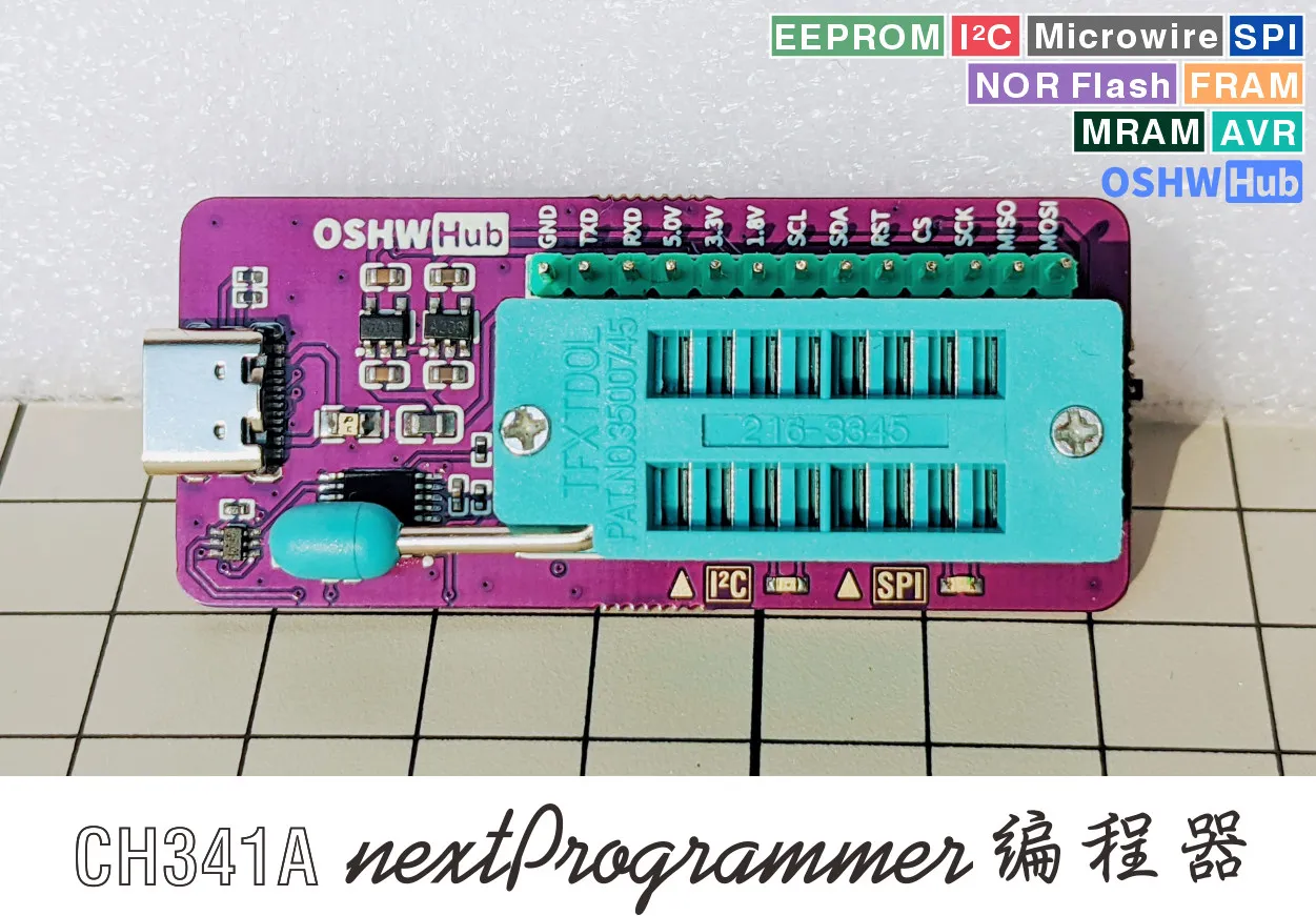 CH341A NextProgrammer Programmer Support 5/3.3/1.8V Low Voltage BIOS Flash Recording Burning
CH341A NextProgrammer Programmer Support 5/3.3/1.8V Low Voltage BIOS Flash Recording Burning