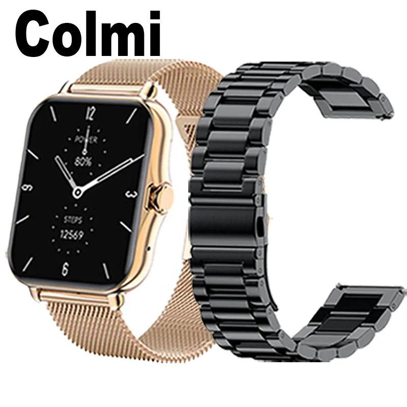 Stainless Steel Bracelet For Colmi P28 Plus P8 Max BR Mix P12 Sky 8 7 Watch Strap Leather Watchband
Stainless Steel Bracelet For Colmi P28 Plus P8 Max BR Mix P12 Sky 8 7 Watch Strap Leather Watchband