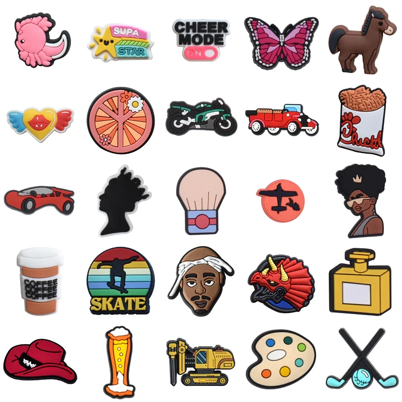 Gifts Para Pins Women Charm Packs Shoe Charms Set Jeans Men Wholesale Bulk Decorations for Crocs Boy Shoes Accessories Girl Kids
Gifts Para Pins Women Charm Packs Shoe Charms Set Jeans Men Wholesale Bulk Decorations for Crocs Boy Shoes Accessories Girl Kids