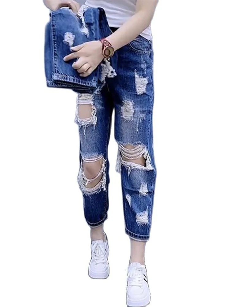 Women's High Waist Straight Leg Ripped Jeans Distressed Denim Pants Slim Fit Ripped Denim Pants Comfy Stretch Skinny Jeans
Women's High Waist Straight Leg Ripped Jeans Distressed Denim Pants Slim Fit Ripped Denim Pants Comfy Stretch Skinny Jeans