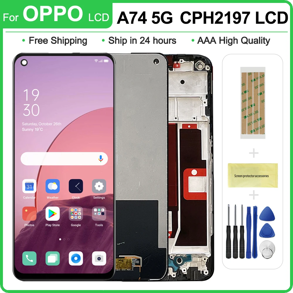 6,5 ''оригинальный для OPPO A74 5G CPH2197 CPH2263 ЖК-дисплей для замены для OPPO A74 кодирующий преобразователь сенсорного экрана в сборе LCD
6,5 ''оригинальный для OPPO A74 5G CPH2197 CPH2263 ЖК-дисплей для замены для OPPO A74 кодирующий преобразователь сенсорного экрана в сборе LCD