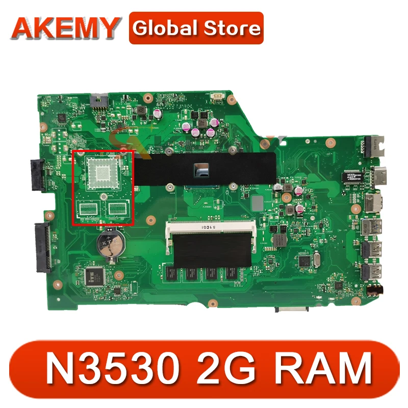 Laptop motherboard For ASUS X751MD X751MA X751MD X751M Mainboard REV.2.0 N3530 With 2G RAM
Laptop motherboard For ASUS X751MD X751MA X751MD X751M Mainboard REV.2.0 N3530 With 2G RAM