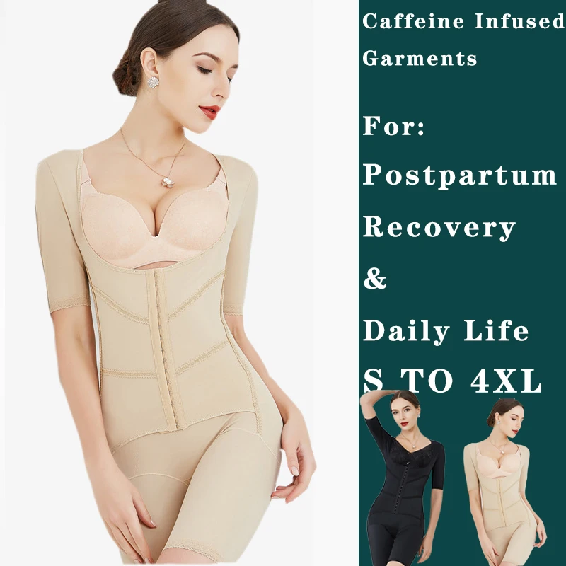 Postpartum Recovery Body Shaper For Women Strong Compression Bodysuit Short Sleeve Breasted Shapewear Slimm Waist Tummy Control
Postpartum Recovery Body Shaper For Women Strong Compression Bodysuit Short Sleeve Breasted Shapewear Slimm Waist Tummy Control