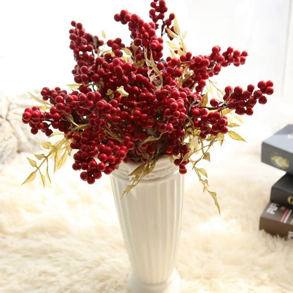 1Pc Fashion Anti-fall Delicate Floral Arrangement Artificial Berry for Party Christmas Artificial Berry Simulation Plant
1Pc Fashion Anti-fall Delicate Floral Arrangement Artificial Berry for Party Christmas Artificial Berry Simulation Plant