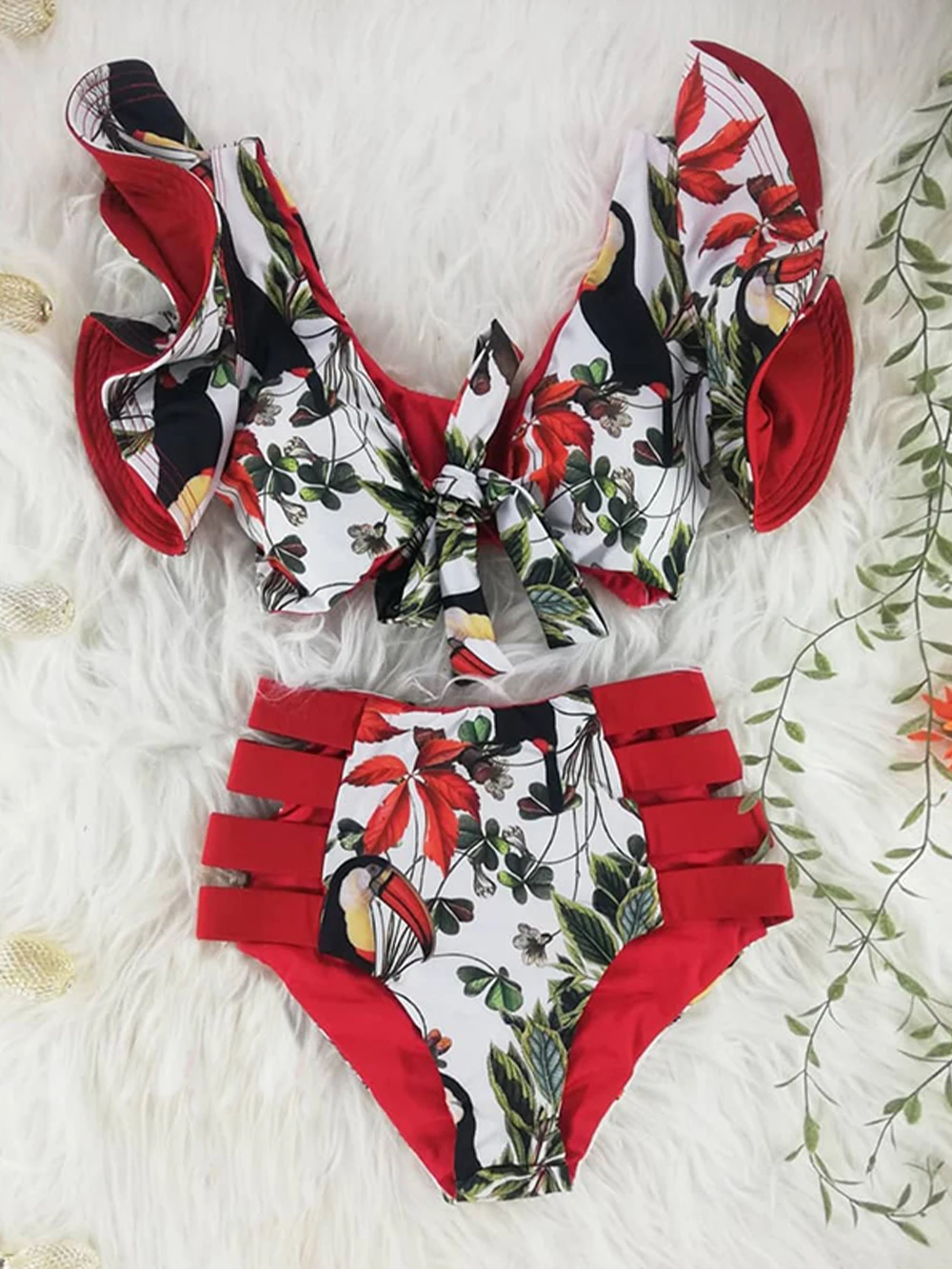 Sexy High Waist Bikinis 2023 New Print Swimwear Women Swimsuit Shoulder Ruffle Bathing Suits Beach Wear Push Up Biquini Female
Sexy High Waist Bikinis 2023 New Print Swimwear Women Swimsuit Shoulder Ruffle Bathing Suits Beach Wear Push Up Biquini Female