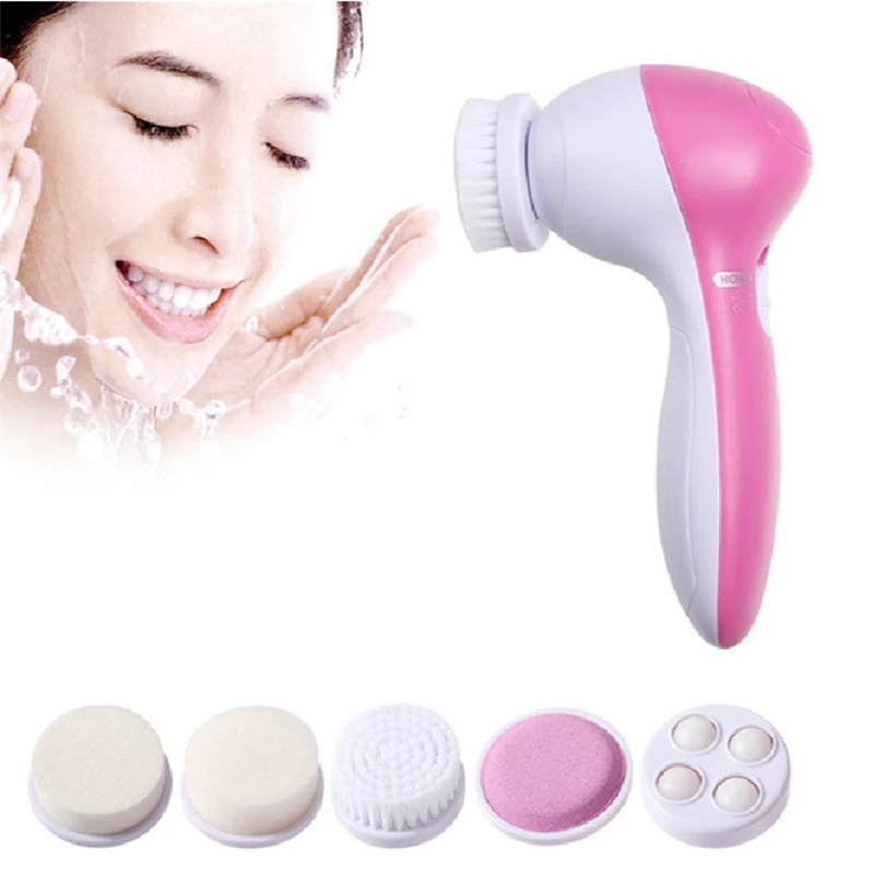 5 IN 1 Face Cleansing Brush Electric Spa Skin Care Massager Blackhead Cleaning Tools Makeup Accessories
5 IN 1 Face Cleansing Brush Electric Spa Skin Care Massager Blackhead Cleaning Tools Makeup Accessories