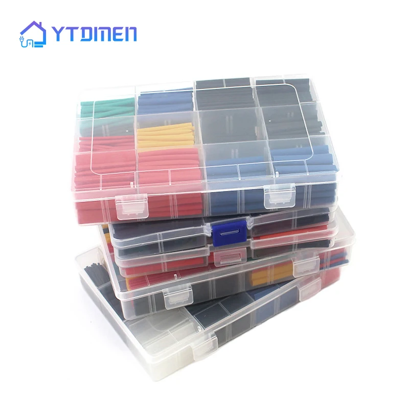 60/140/150/164//530Pcs Polyolefin Heat Shrink Tubing Tube Cable Sleeves Wrap Wire Set 8 Size Shrinkage 2:1 Multicolor/Black
60/140/150/164//530Pcs Polyolefin Heat Shrink Tubing Tube Cable Sleeves Wrap Wire Set 8 Size Shrinkage 2:1 Multicolor/Black