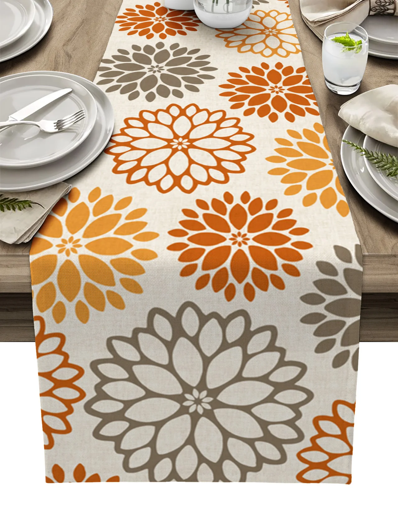 Dahlia Orange Khaki Dinning Table Decoration Coffee Table Decor Wedding Table Decoration Kitchen Table Runner
Dahlia Orange Khaki Dinning Table Decoration Coffee Table Decor Wedding Table Decoration Kitchen Table Runner