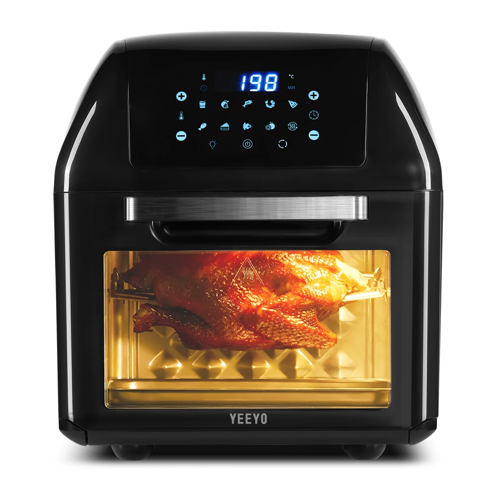 Electric Air Fryer Oven,10-in-1 Fryer 12 Litre 1500W for Home Use, Includes 10 Cooking Presets, Recipe Book & Cooker Accessories
Electric Air Fryer Oven,10-in-1 Fryer 12 Litre 1500W for Home Use, Includes 10 Cooking Presets, Recipe Book & Cooker Accessories